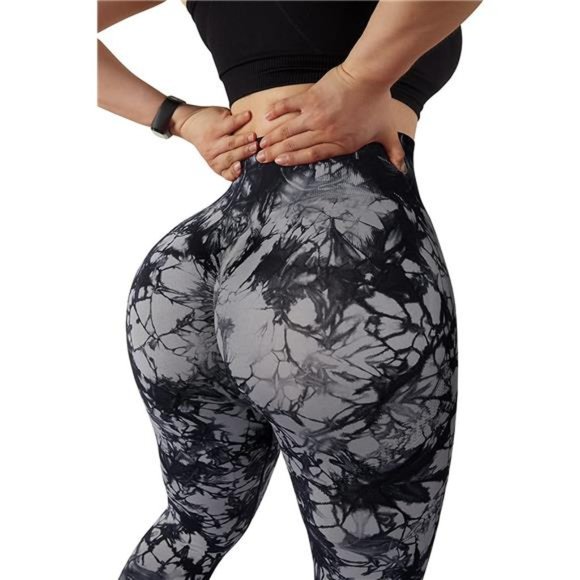 Women Scrunch Butt Lifting Leggings Seamless Contour High Waisted Yoga Pants - Picture 2 of 7